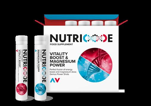 To witaminowy zastrzyk płynnej energii. VITALITY BOOST & MAGNESIUM POWER To innowacyjny suplement diety składający się z sześciu pojemników wypełnionych po brzegi witalnością i energią.