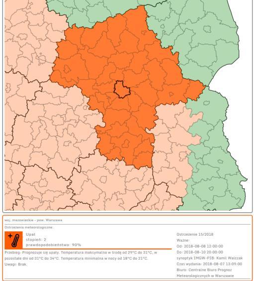 lasów Ostrzeżenia