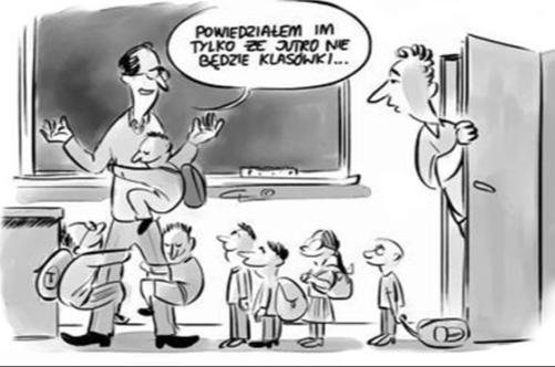Śmiechowisko Matka pyta syna: - Co przerabialiście dziś na chemii? - Materiały wybuchowe. - Nauczycielka zadała coś do domu? - Nie zdążyła.