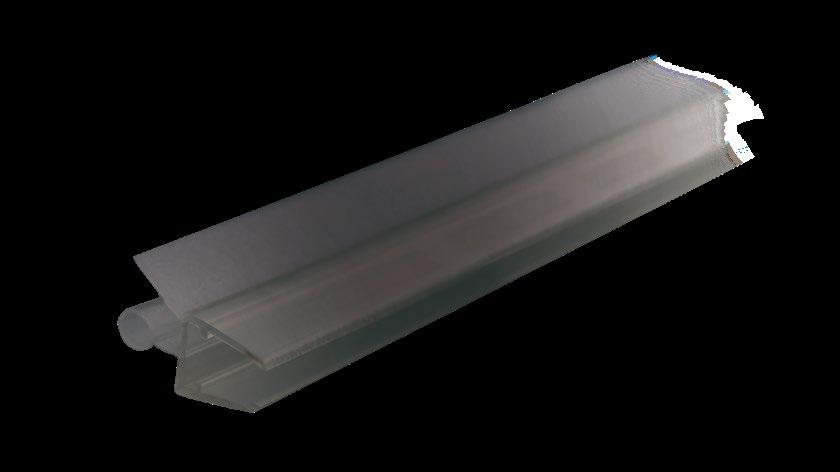 LINEA NERA DOCCIA BUDRIO DOE Uszczelka do kabin prysznicowych Clip seal for shower enclosures 6 10.