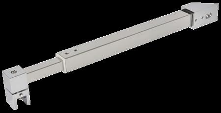 AOSTA JS003ADJ/450 Stabilizator kwadratowy, regulowany ściana - szkło 45, 270-450 mm Square adjustable stabiliser 45 wall to glass, 270-450 mm L=270~450mm 45 23 23 15x15 22x22 14 23 8 Materiał /
