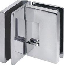 VENEZIA ZAWIASY SERIA TGAH 800 Z REGULACJĄ KĄTA ADJUSTABLE HINGES TGAH 800 SERIES TGAH801OS TGAH801 TGAH802 TGAH804 Zawias regulowany z mocowaniem bocznym (szkło ściana) Adjustable hinge, offset