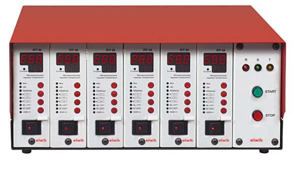Regulatory temperatury RT-M Mikroprocesorowy regulator temperatury RT-M budowany jest w systemie panelowym.