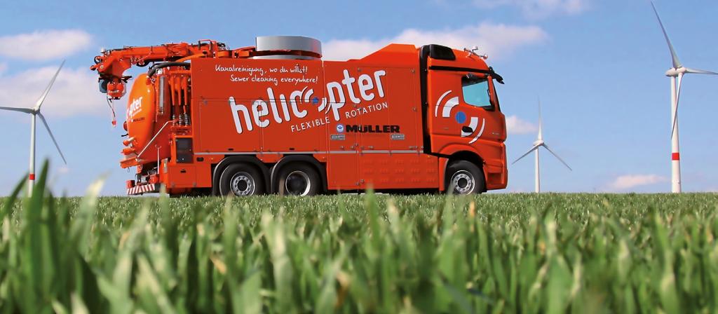 HELICOPTER 360-6 TANDEM MONO HD / DUAL HD Jeśli potrzebujesz pełnej elastyczności w pracy, chcesz osiągnąć jeszcze większe głębokości zasysania, niezależnie od ograniczonej przestrzeni w miejscu