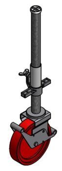 kołowy fi 150 mm bez regulacji 770/1370 ALUBERG AL-018 Średnica: 150 mm