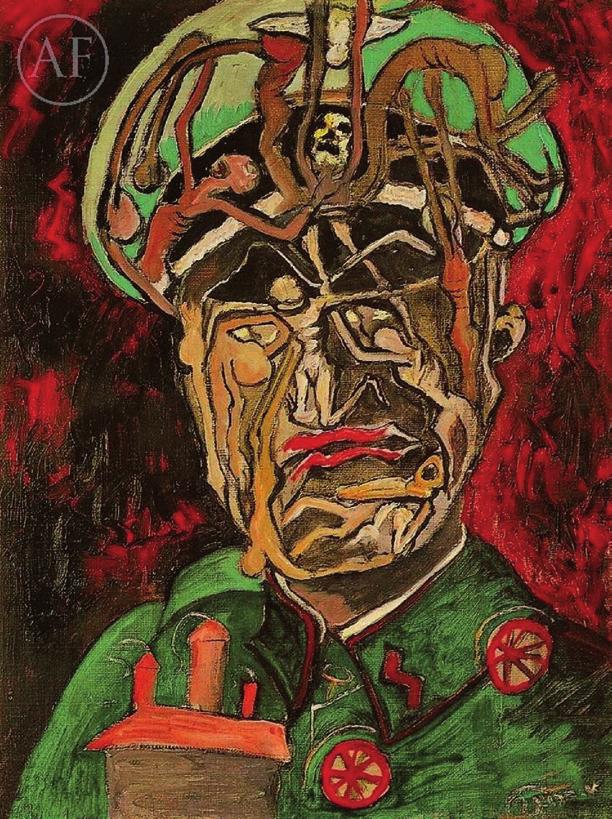 Bezradność słów. Ante Kesicia fikcja o Zagładzie 75 Adolf Frank, Adolf Eichmann Anthropomorphic portrait, <http://adolf-frankl.
