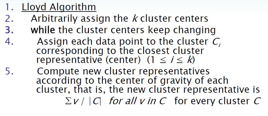 Algorytm Lloyda ( heurystyczne klastrowanie k-średnich 2 1 0