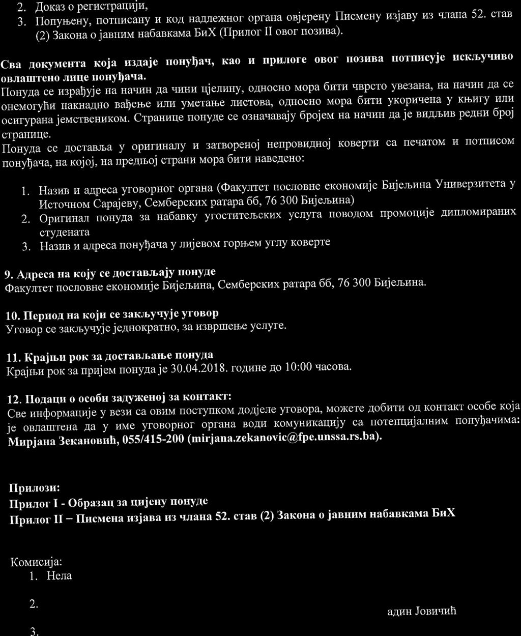 2. [ora: o PerlrcrpaquJl{, 3. llonybeny, rrotrrr4cahy II KOA HaAJIeX(HO OpIaHa onjepehy llucueuy rasjany I43 tijiaha 52', c/[as (2) 3arcoua o januuu ua6asran4a EnX (llpr.uor II onor uosuna).