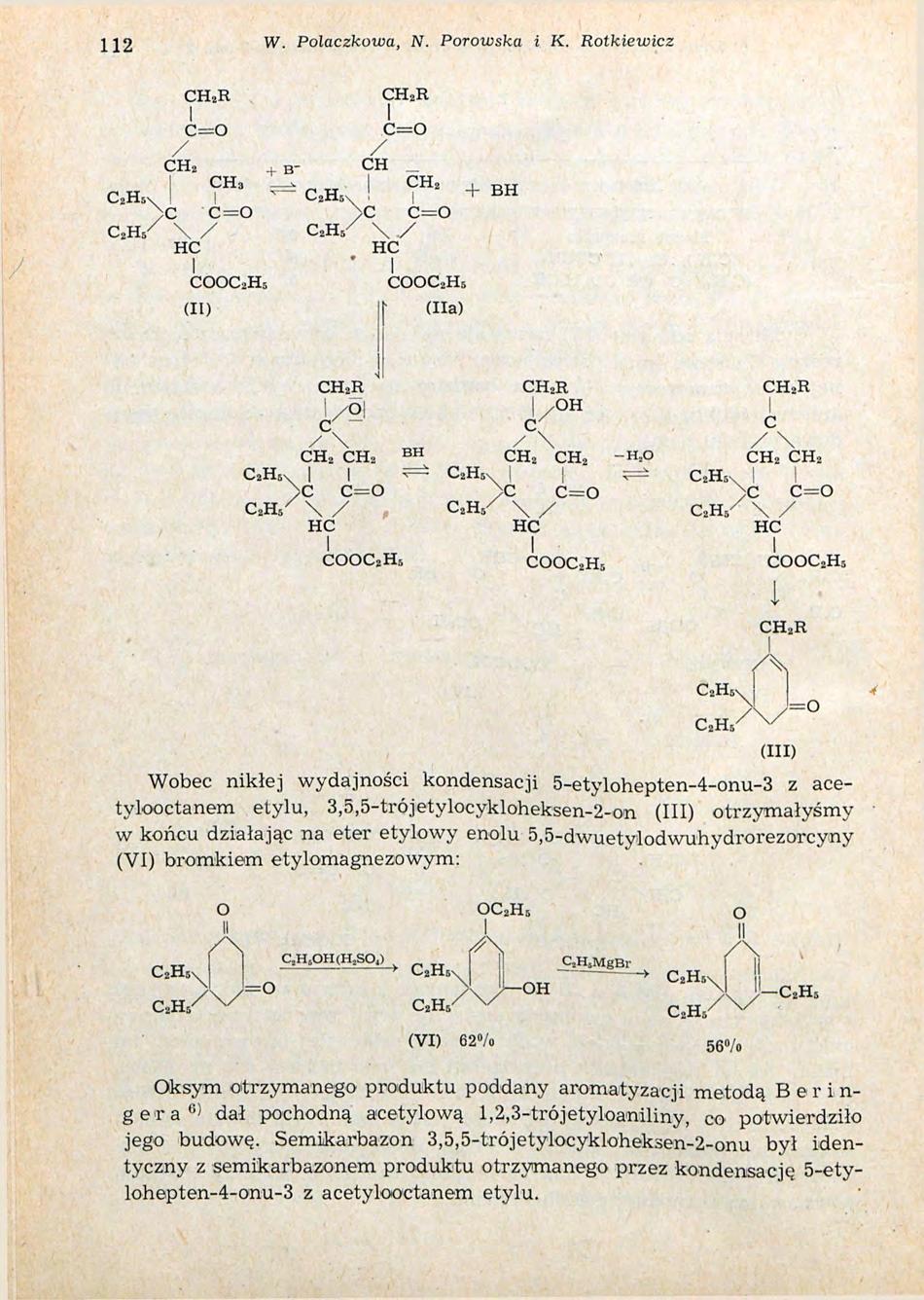 112 W. Polaczkowa, N. Porowska i K. Rotkiewicz c=o / CH 2 CH.3 >c c=o C 2 H / \ / () / + B- CH C2ÏÎ5\ c=o _ j CH 2 >c c=o \ / dla) + BH /!