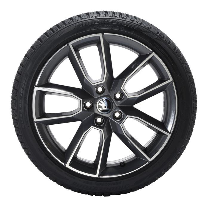 ŠKODY OCTAVIA III Koło zimowe 16" Felga: aluminiowa Premia czarna połysk 6,5J x 16" ET46 Opona: Bridgestone Blizzak LM-001 205/55 R16 91H Parametry opony: C,A,69dB Nr katalogowy: CBX205556PB01L / R