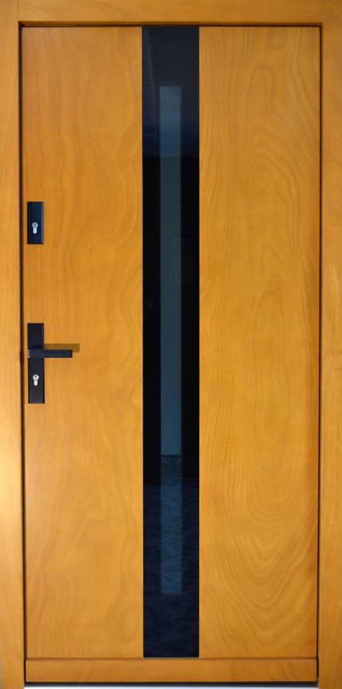 Drzwi zewnętrzne W147 L wymiar zewnętrzny: 104 x 207 cm wymiar światła: 90 x 200 cm szyba: