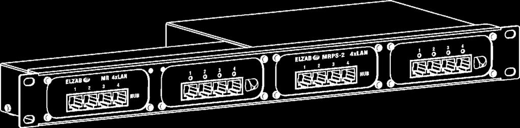 W przypadku instalacji w szafach typu rack istnieje możliwość podłączenia sprawdzarek poprzez Moduł Zasilania MRPS-2 4xLAN, który dodatkowo można rozbudować o kolejne 4 sprawdzarki Modułem zasilania