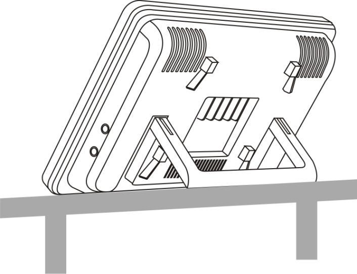 Wybierz miejsce dla instalacji monitora. Zamocuj na ścianie uchwyt do montażu monitora. Wywierć otwór pośrodku uchwytu.