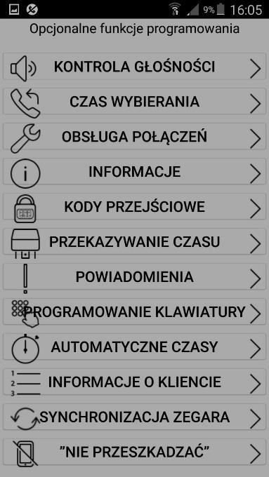 Programowanie dodatkowych funkcji Po zaprogramowaniu zgodnie z powyższą procedurą, domofon ma możliwość wykonywania połączeń do użytkowników i dostęp do ID dzwoniącego.