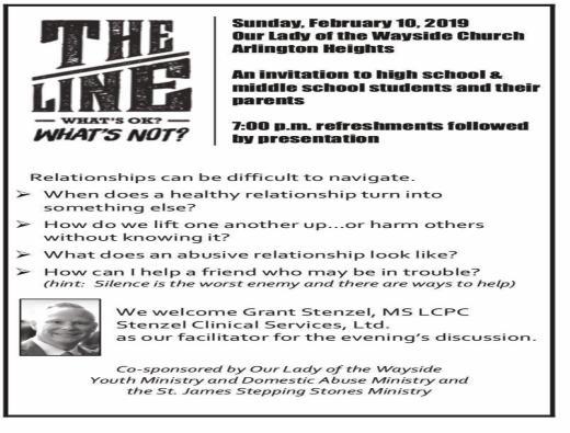 T R O P, B W Please call the rectory to make arrangements: 847-827-9220. S P Friday: 6:15pm-6:45pm, Saturday: 3:30-4:15pm.