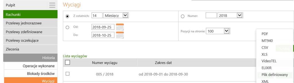 komornicza, kartowa lub inna), Kwota, Data końca (dla blokad komorniczych jest to pole puste, wypełnione dla blokad kartowych). Można wydrukować wyświetlone informacje za pomocą przycisku Drukuj.