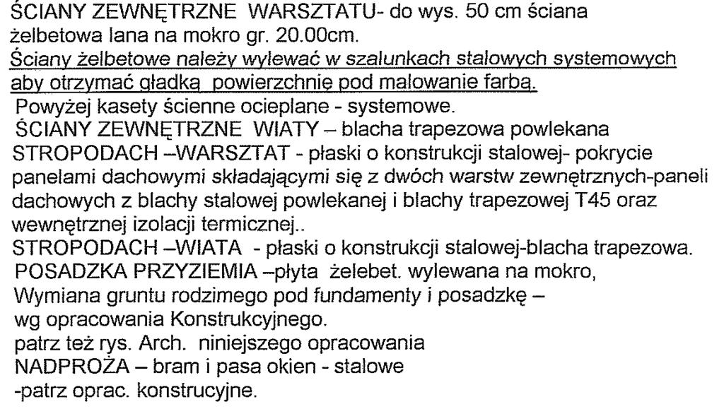 Wiata składowania odpadów wielkogabarytowych -