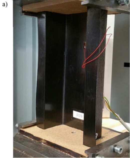 The contact interactions (in tangential and normal directions) were defined between the profile ends and the rigid plate (non-deformable) supports in tangential and normal directions - friction