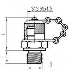 z gwintami S,65x1,5; M16x1,5; 5/8 BSF Złącze pomiarowe S,65x1,5,
