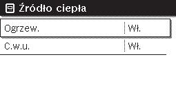 4 Skrócona instrukcja obsługi 4.6 Aktywacja/wyłączanie ogrzewania/c.w.u. Za pomocą punktu menu Urządzenie grzewcze w menu głównym możliwe jest aktywowanie i wyłączanie ogrzewania i c.w.u. Dzięki temu w przypadku krótkiej, kilkudniowej nieobecności instalacja może być ustawiona ręcznie bez konieczności konfigurowania programu urlopowego.