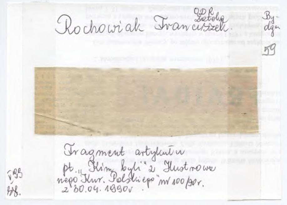 FRANCISZEK ROCHOWIAK Ps. ŁTanoiszek i Zakldoki. Ukończył praw o na U niw ersytecie Poznańskim, był dziennikarzem.
