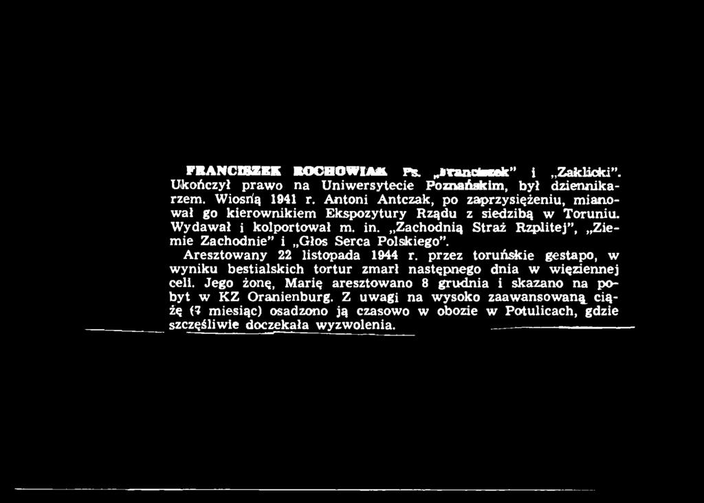 A resztowany 22 listopada 1944 r.