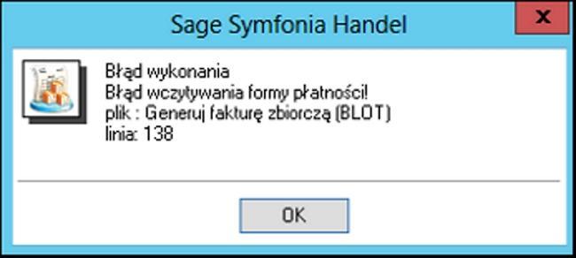 FAQ - NAJCZ CIEJ ZADAWANE PYTANIA I PROBLEMY 1 B ad wykonania. B d wczytywania formy p atno ci!... Prosz zweryfikowa, czy kontrahent ma ustawiony domy lny rejestr i form p atno ci.