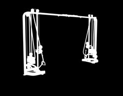 dual cable pulleys allow for easy