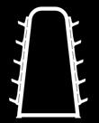barbells, five per