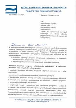 aktualności dla pielęgniarek zdrowia oraz takie ustalenie ich wysokości, aby wynagrodzenia poszczególnych zawodów medycznych odpowiadały zakresowi ich zadań i odpowiedzialności oraz poziomowi