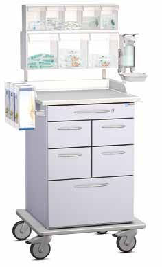 SERIA PX 00 WÓZEK ANESTEZJOLOGICZNY SERIA PX 00 WÓZEK REANIMACYJNY 0 1 PX115T80C1 PX11P40C1 Korpus Topline Wymiary: 80 x 4 x 95* (szer. x gł. x wys.