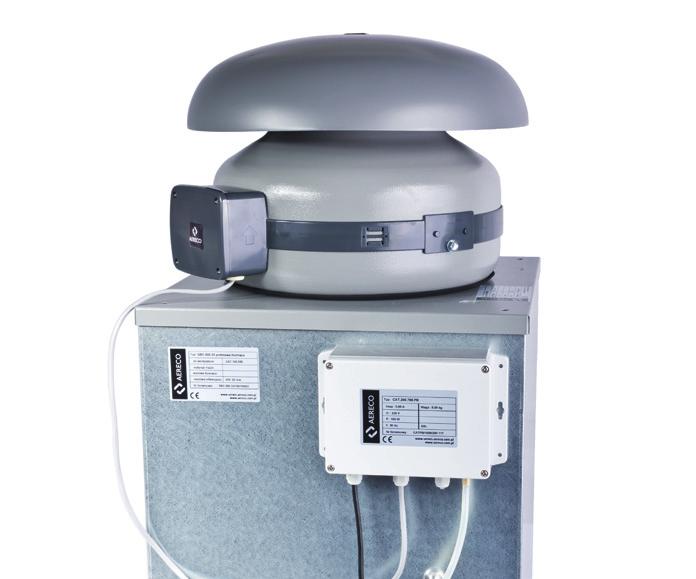L B F C SYSTEM AERECO AR PRESO 35 Z G O D N E A+ A B C D E F G CAT.200.700.PB Wentylator dachowy zakres przepływu 0 700 m 3 /h, podciśnienie maks. 450 Pa Wentylator wyciągowy jednofazowy.