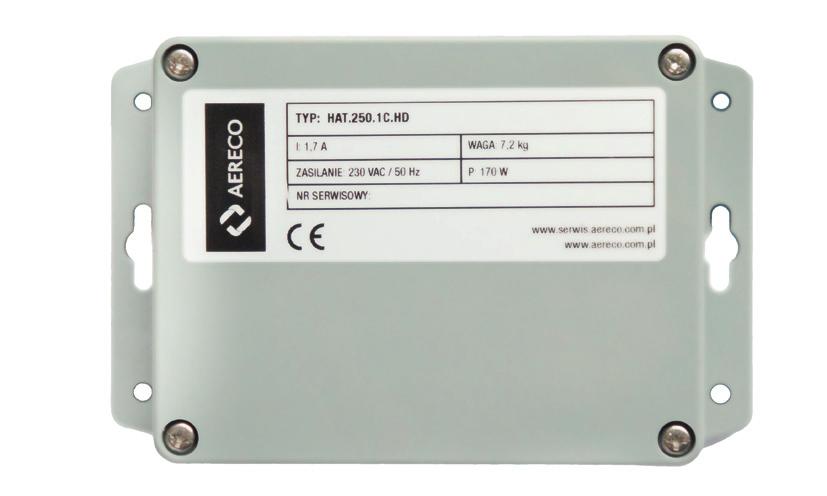 SYSTEM AERECO AR PRESO NOWOŚĆ 41 PRESOdynamic Automatyka PD Automatyka zintegrowana z wentylatorem HAT.PD Opis Zintegrowana z wentylatorem HAT.PD i VTR.