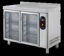 Stoły chłodnicze ze szklanymi drzwiami Stoły chłodnicze ze szklanymi drzwiami 700 mm GN 1/1 bez agregatu ETP-7-147-30 R D GLASS ETP-7-102-20 R D GLASS ETP-7-192-40 R D GLASS > STOŁY CHŁODNICZE ZE