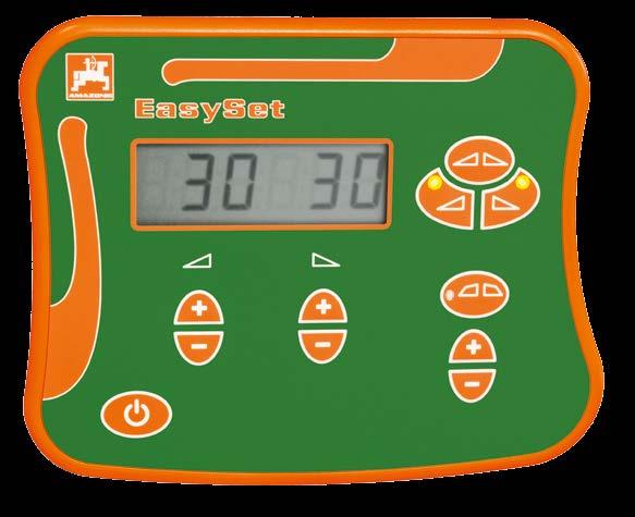 EasySet Prosty terminal W terminalu EasySet można za pomocą przycisków regulować niezależnie lewy i prawy otwór roboczy i zmieniać te ustawienia podczas jazdy.