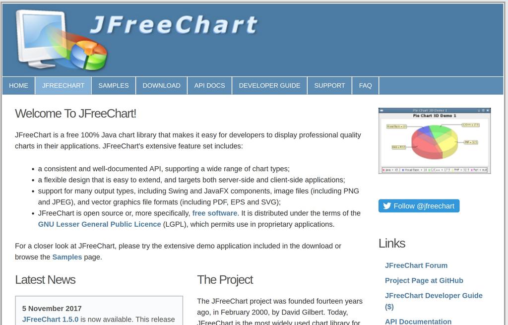 Biblioteka JFreeChart