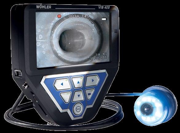 Wöhler VIS 400 Modularny punkt widzenia REC REC Wielosegmentowy system inspekcji video Wöhler VIS 400 to nowoczesny system inspekcji video z poręczną i lekką jednostką obsługową.