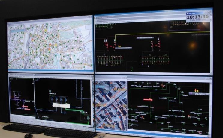 zarządzanie sieciami elektroenergetycznymi na bardzo dużym terenie (Obszarowe Centra Dyspozytorskie, Zakładowe Dyspozycje Mocy, Krajowa Dyspozycja Mocy), zarządzanie obszarem sieci