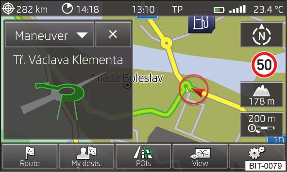 Manewry Znaki drogowe Rys. 32 Okno dodatkowe: Manewry Rys. 33 Okno dodatkowe: Znaki drogowe na stronie 57.