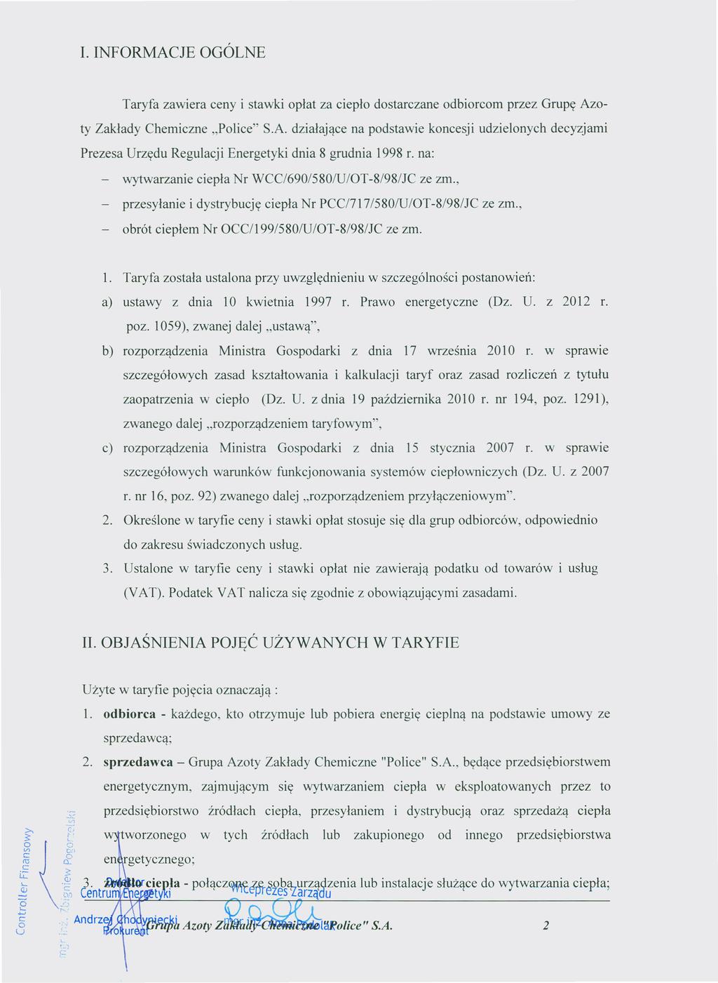 L INFORMACJE OGÓLNE Dziennik Urzędowy Województwa Zachodniopomorskiego 3 Poz.