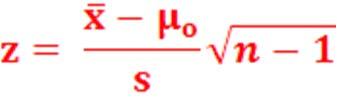 H o : µ= µ o (µ o hipotetyczna wartość) H 1 : µ µ o lub: µ > µ o lub: µ <µ o Dane: próba losowa: P (n), poziom istotności: α PRÓBA LOSOWA P (n) Próba duża WARYFIKACJA HIPOTEZ dla μ: Mała (n <30) Gdy:
