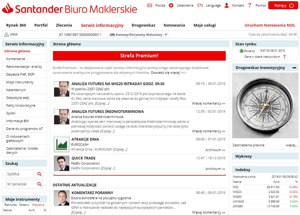 Serwis informacyjny stanowi źródło informacji przydatnych przy podejmowaniu decyzji inwestycyjnych, oferując szeroką gamę analiz, komentarzy i rekomendacji.