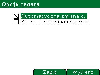 12.3. Zegar Menu > Zarządzanie > Konfiguracja > Zegar Po wejściu do okna Zegar w jednej linii wyświetlona zostanie aktualna data i czas a w drugiej linii data i czas do edycji.