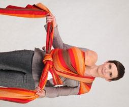 Its end should touch the ground. Make sure the wrap is not twisted.