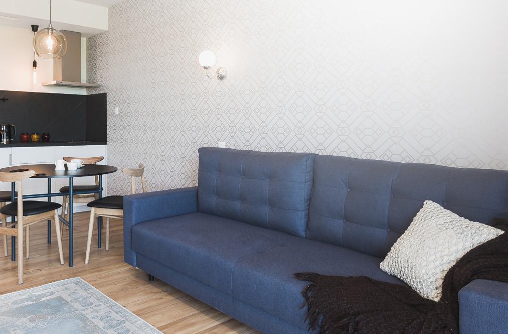 Wysoki standard wykończenia wnętrz w pełni wykończone i zaaranżowane aneksy kuchenne w wybranych apartamentach