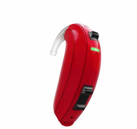 ReSound Up Smart wprowadzenie System uchwytów dostępny jest w różnych rozmiarach by wygodnie przylegać do ucha lampka LED pokazuje stan aparatu i baterii Smukła, atrakcyjna konstrukcja w szerokiej