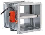 KLAPY PRZECIWPOŻAROWE Klapy przeciwpożarowe prostokątne Lindab Lindab rectangular fire dampers Klapa przeciwpożarowa prostokątna Rectangular fire damper WK45 Klapa przeciwpożarowa prostokątna WK45DMB