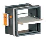 KLAPY PRZECIWPOŻAROWE Klapy przeciwpożarowe prostokątne SMAY SMAY rectangular fire dampers Klapa przeciwpożarowa odcinająca prostokątna Cut off rectangular fire damper KWP-OS-350-W0 Wysokość Height