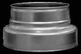 KSZTAŁTKI WENTYLACYJNE OKRĄGŁE Redukcje tłoczone Pressed reducers Redukcja tłoczona mufowo-nyplowa SAFE bez uszczelki Pressed male-female reducer without gasket RCF ød øb 100 125 150 160 200 250 315