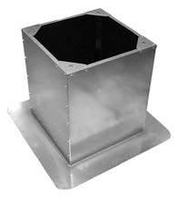 OSPRZĘT WENTYLACYJNY Podstawy dachowe Roof bases Podstawa dachowa prostokątna Rectangular roof base PD-S Produkt przystosowany do montażu następujących typów wentylatorów: Systemair: DVS, DHS, DVSI,